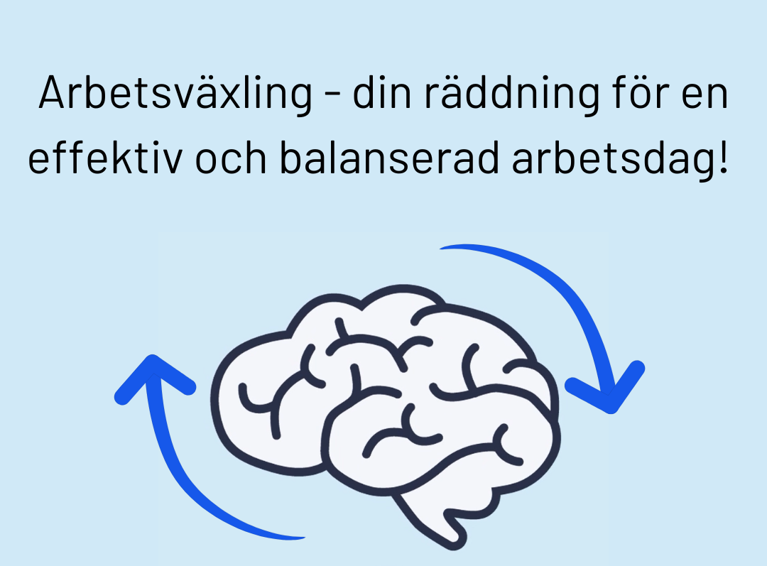 Arbetsväxling – ett skydd för hjärnan i den digitala arbetsmiljön