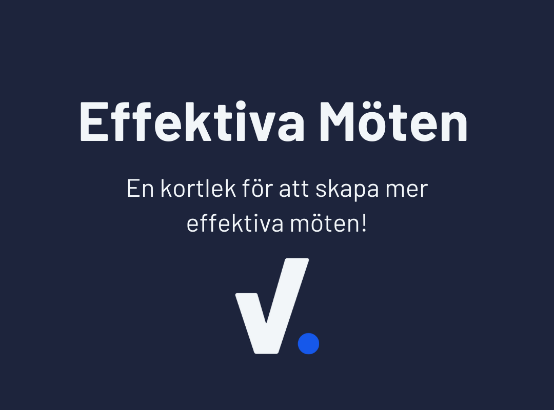 Ett enkelt steg för att skapa mer effektiva möten